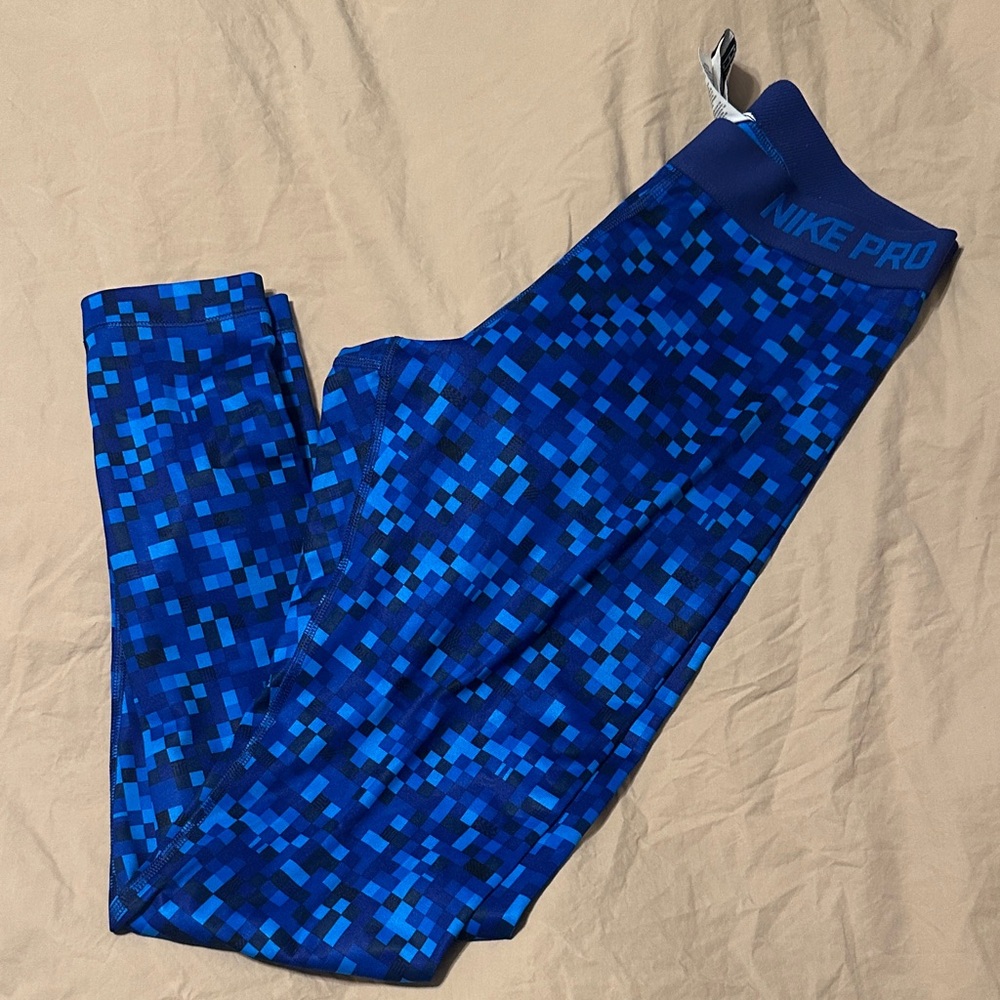 Nike Pro Blue Leggings